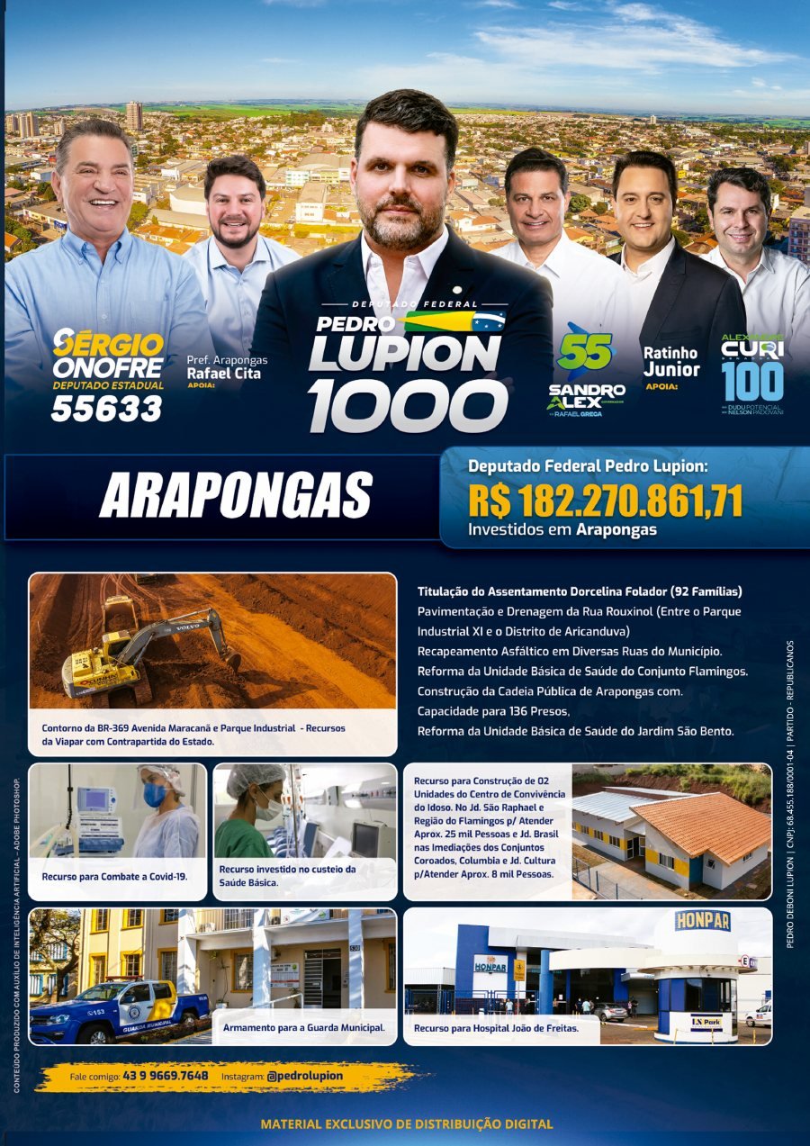 Capa de Jornal de Arapongas