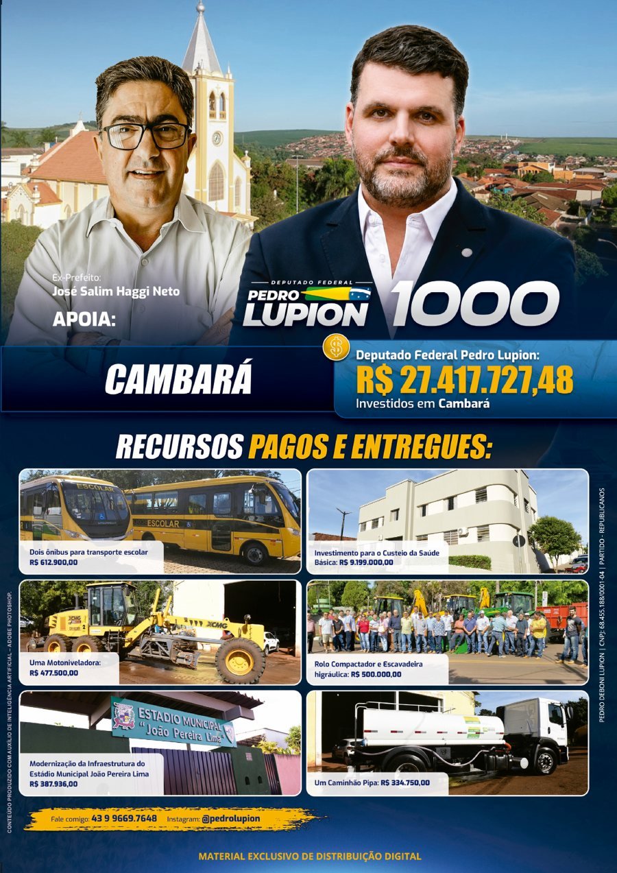 Capa de Jornal de Cambará
