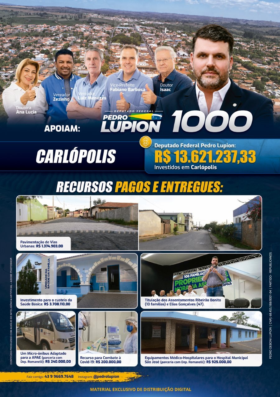 Capa de Jornal de Carlópolis