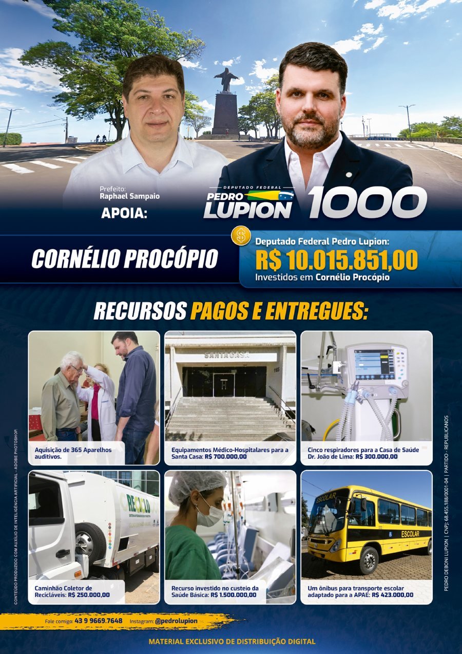 Capa de Jornal de Cornélio Procópio