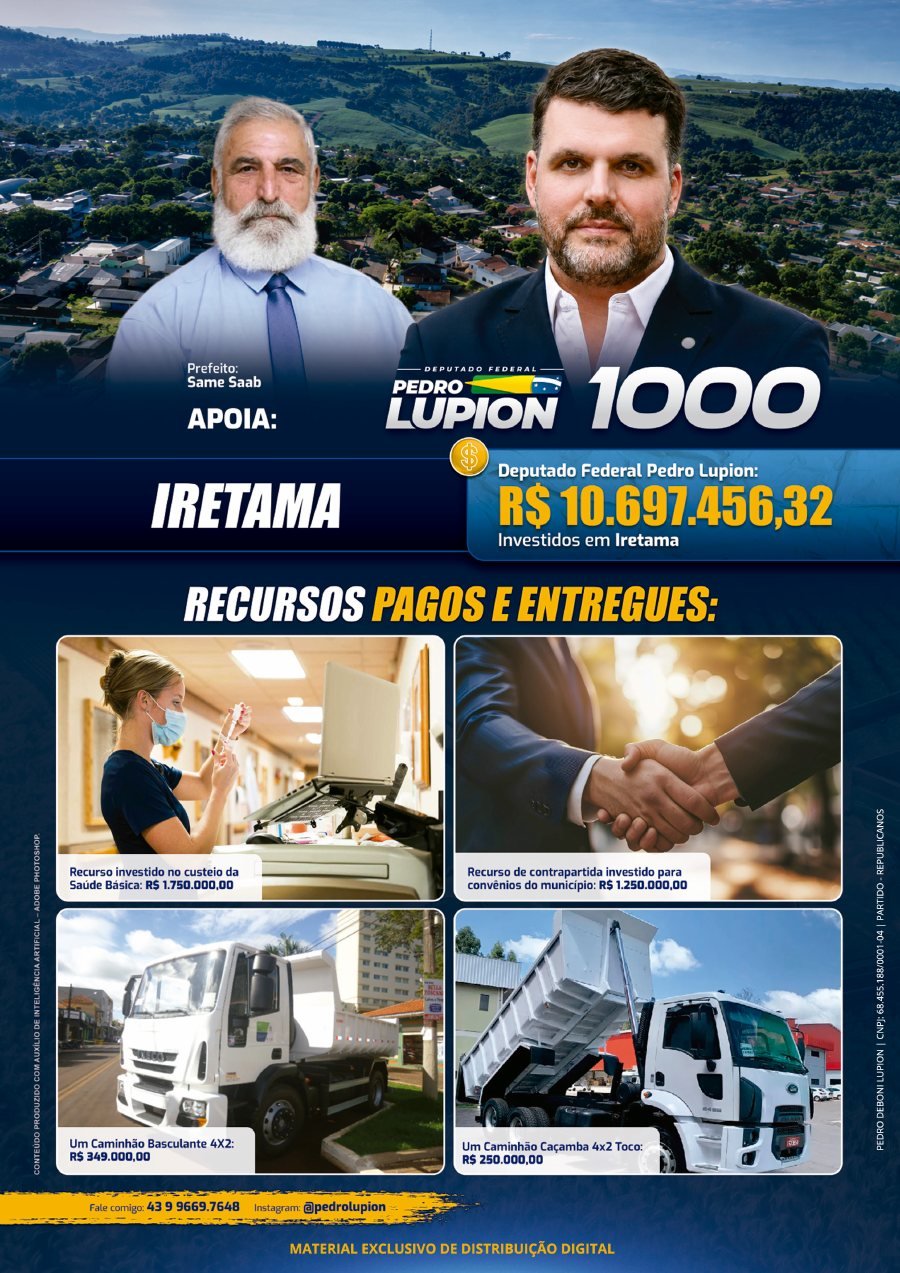 Capa de Jornal de Iretama