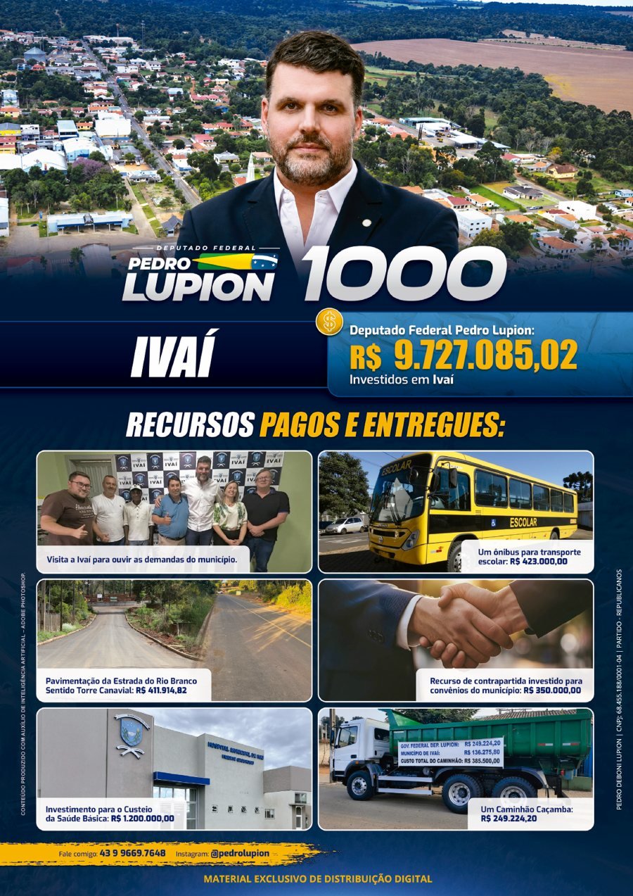 Capa de Jornal de Ivaí