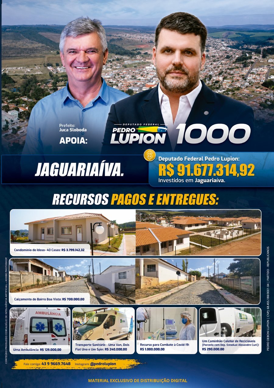 Capa de Jornal de Jaguariaíva