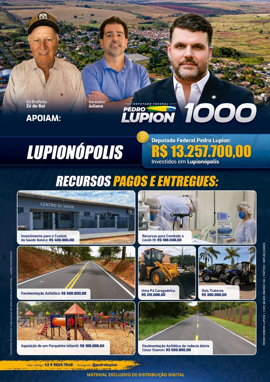 Capa de Jornal de Lupionópolis
