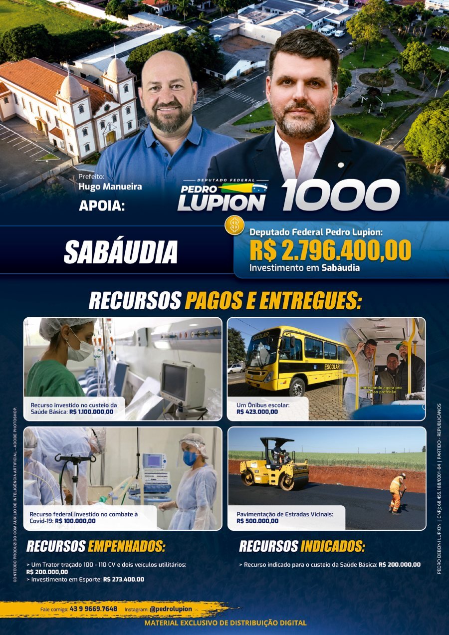 Capa de Jornal de Sabáudia